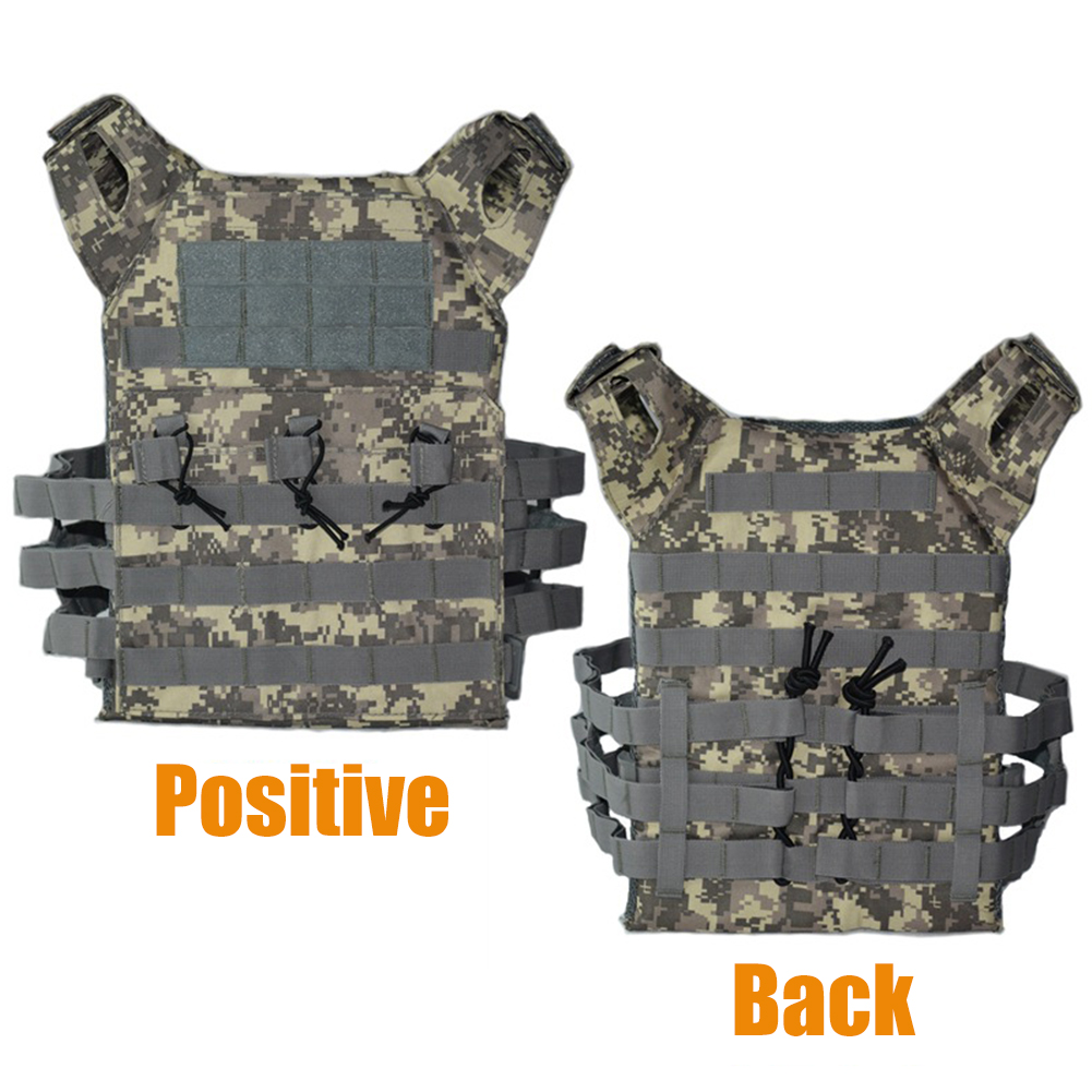 Hunting Outdoor Game - เสื้อกั๊กยุทธวิธีทหารน้ำหนักเบา กันน้ำ สำหรับกิจกรรมกลางแจ้ง JPC Molle Plate