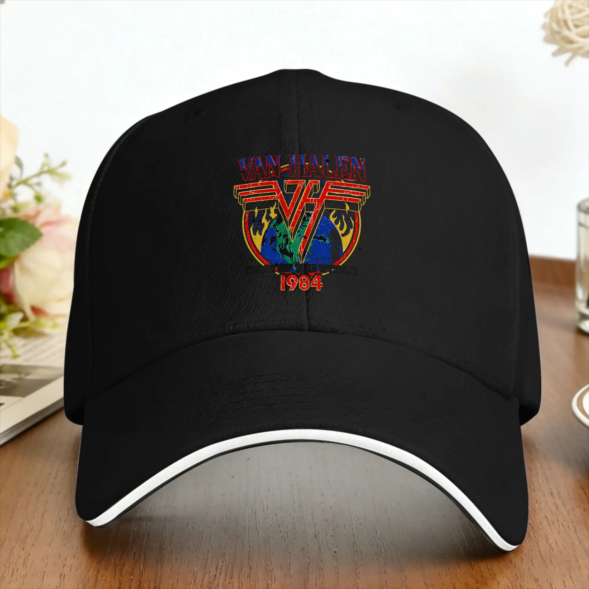 Hunting Outdoor Logos - หมวกแก๊ปโลโก้วงดนตรีร็อค Summer Van Halen สำหรับล่าสัตว์ ตั้งแคมป์