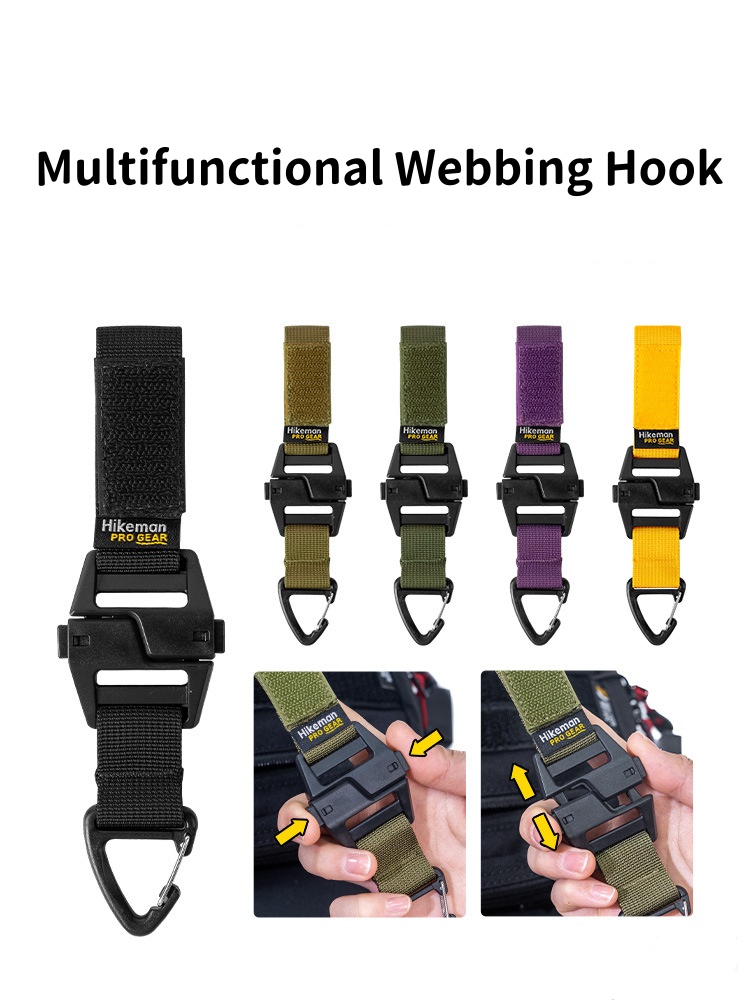 Tactical Belt Rigger - ตะขอเกี่ยวสายรัดอเนกประสงค์ เหมาะสำหรับอุปกรณ์เสริม Molle กระเป๋าเป้สะพายหลัง กระเป๋าคาดอก เข็มขัด