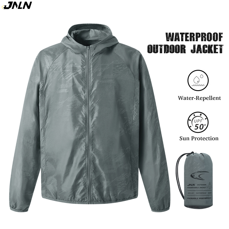 Outdoor Hunting Coat - JNLN ผู้ชายผู้หญิงกันน้ำเดินป่าเสื้อแจ็คเก็ตแห้งเร็วป้องกันแสงแดดเสื้อกันลมแคมป์ปิ้งล่าสัตว์ปีนเขากลางแจ้งเสื้อกันฝน