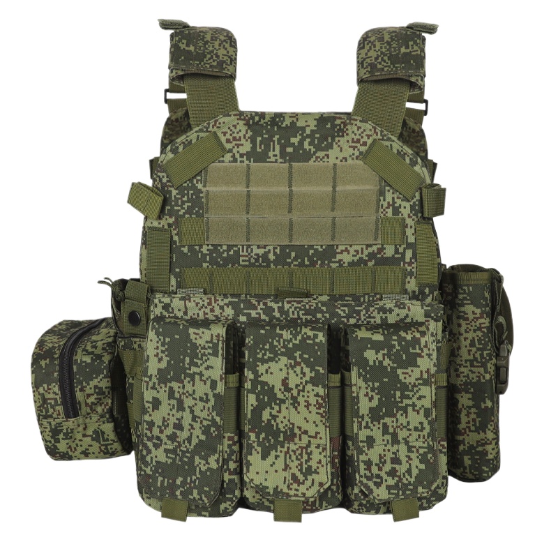 Outdoor Hunting Fleece - เสื้อกั๊กยุทธวิธีลายพราง 6094 อเนกประสงค์ พร้อมแผ่นกันกระสุน ปรับได้ สำหรับการต่อสู้