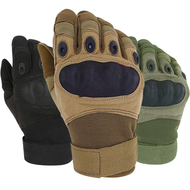 Hunting Outdoor Logos - ถุงมือยุทธวิธีแบบเต็มนิ้วพร้อมโลโก้สั่งทำพิเศษ สำหรับกิจกรรมกลางแจ้ง การฝึกต่อสู้ การล่าสัตว์ การแข่งรถ และการขับขี่มอเตอร์ไซค์