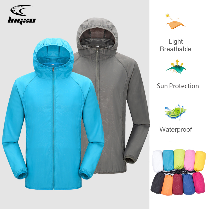 Camping Rain ชายเสื้อกันน้ำสำห - Outdoor Hunting Coat บทวิจารณ์และราคา