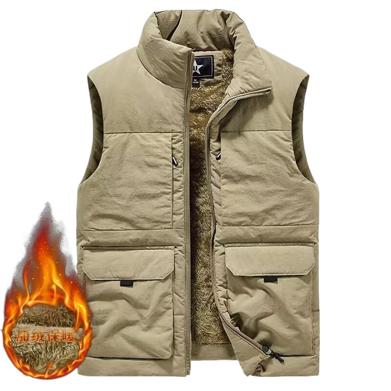 เสื้อกั๊กล่าสัตว์ขนแกะหนาสำหรั - Outdoor Hunting Fleece บทวิจารณ์และราคา