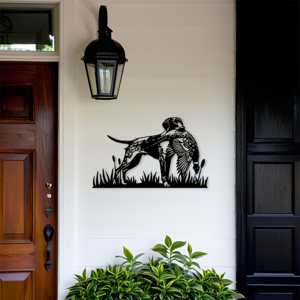 CIFBUY งานศิลปะติดผนังโลหะ รูป - Hunting Dog Outdoor บทวิจารณ์และราคา