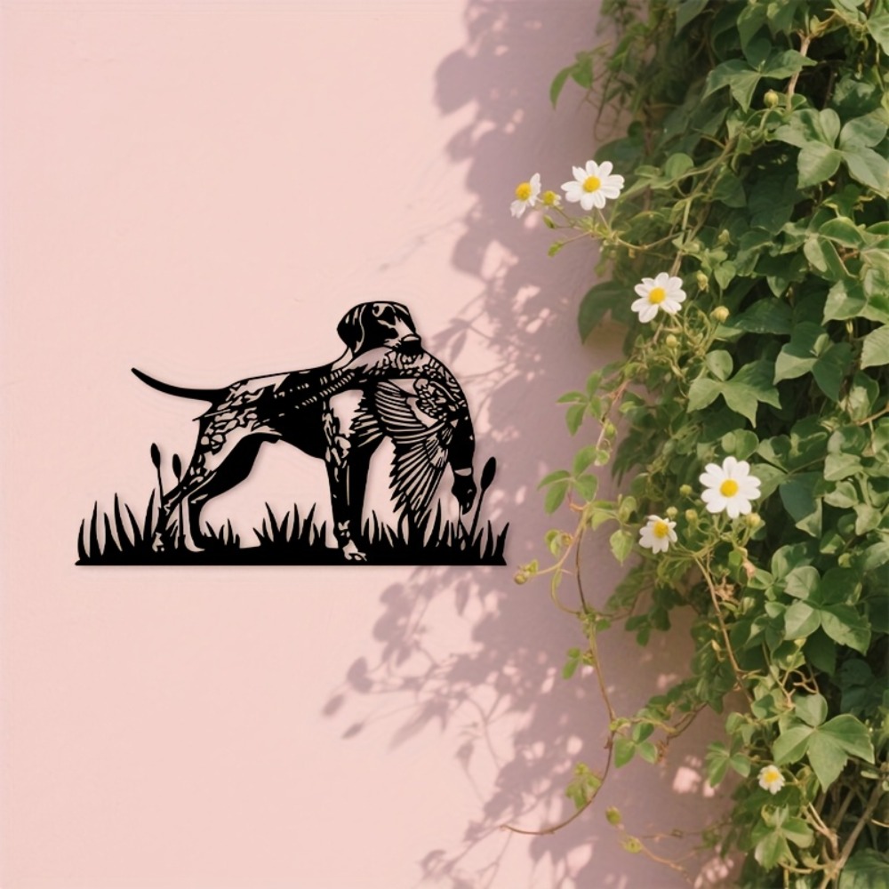 CIFBUY งานศิลปะติดผนังโลหะ รูป - Hunting Dog Outdoor บทวิจารณ์และราคา