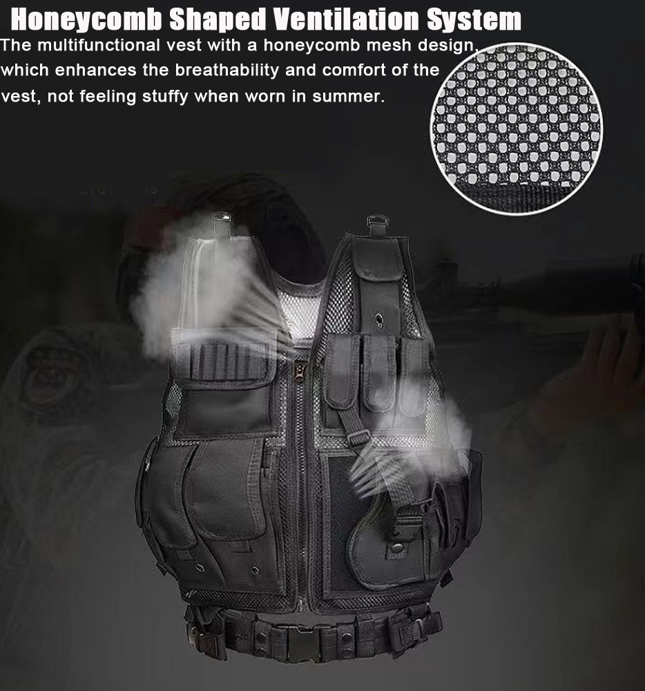 ปรับ MOLLE เสื้อกั๊กยุทธวิธี C - Hunting Outdoor Game บทวิจารณ์และราคา