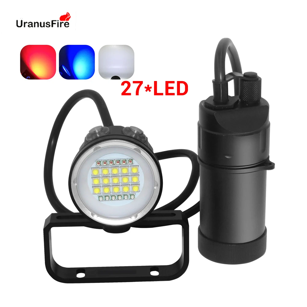 27 LED กระป๋องดําน้ําวิดีโอกัน - Fire Starter Waterproof บทวิจารณ์และราคา
