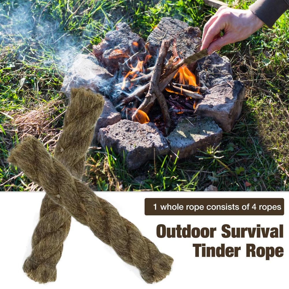 5PCS Tinder Rope Survival Fire - Fire Starter Waterproof บทวิจารณ์และราคา
