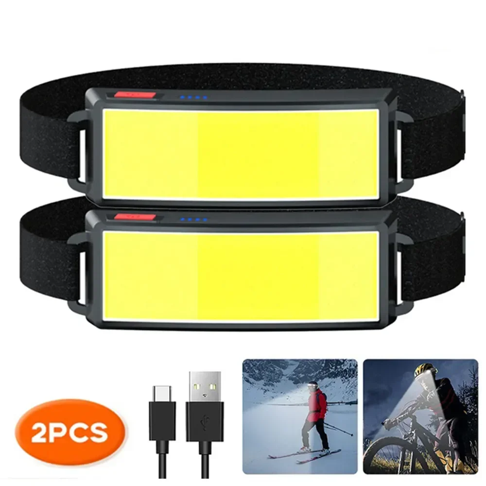 COB ไฟหน้า LED แบบพกพา ไฟหน้าส - Outdoor Hunting And Fishing บทวิจารณ์และราคา