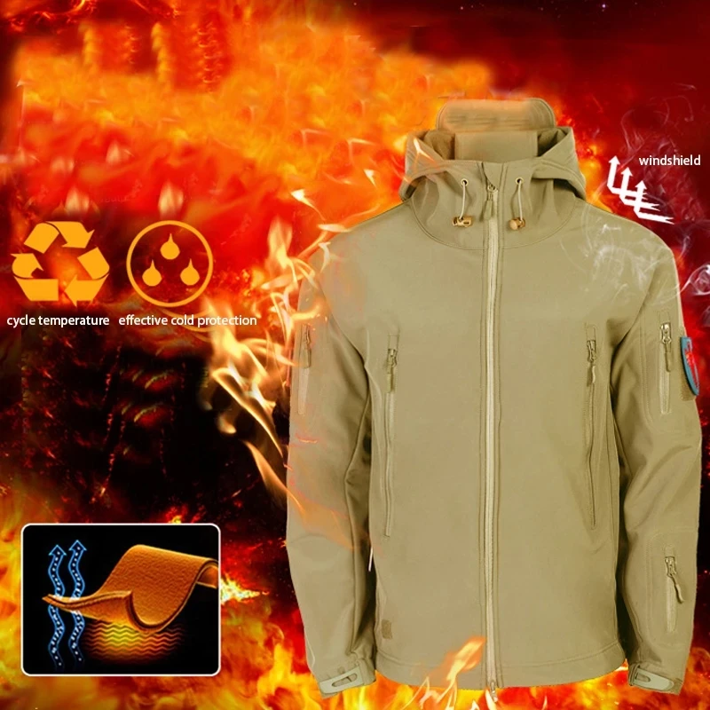 เสื้อแจ็คเก็ตฤดูหนาวของผู้ชายเ - Outdoor Hunting Fleece บทวิจารณ์และราคา