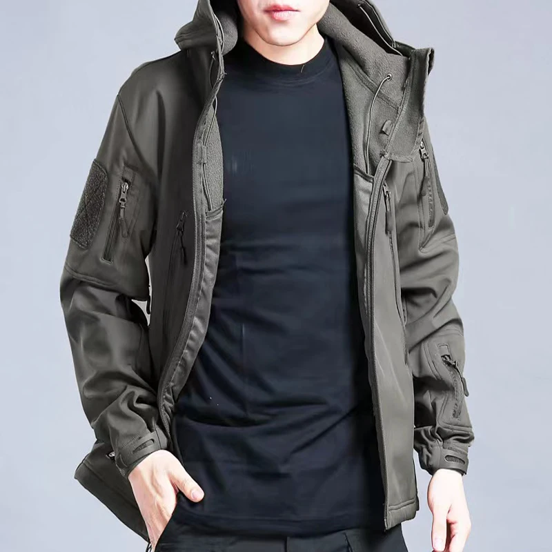เสื้อแจ็คเก็ตฤดูหนาวของผู้ชายเ - Outdoor Hunting Fleece บทวิจารณ์และราคา