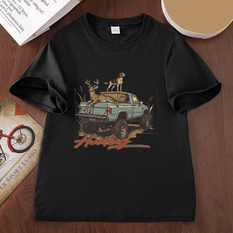 เสื้อยืดลายล่าสัตว์ เสื้อยืดลา - Hunting Dog Outdoor บทวิจารณ์และราคา