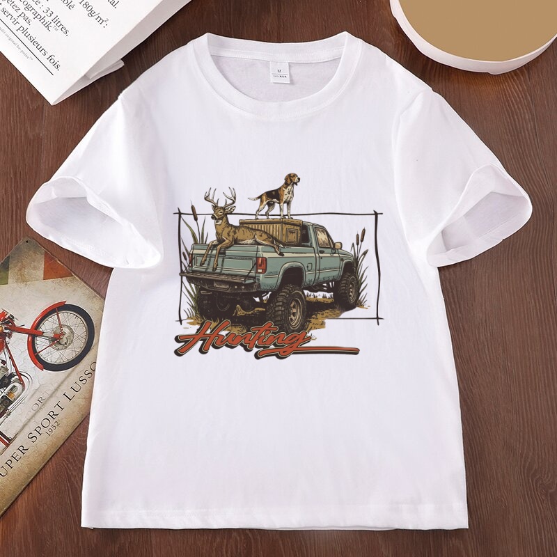 เสื้อยืดลายล่าสัตว์ เสื้อยืดลา - Hunting Dog Outdoor บทวิจารณ์และราคา