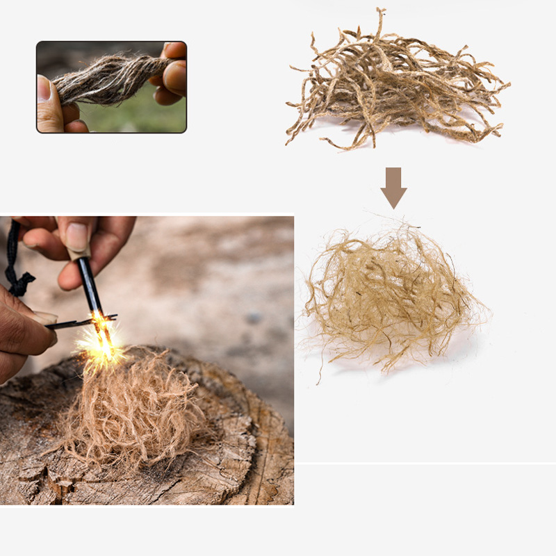 เชือกป่านเคลือบแว็กซ์ขนาดเล็กแ - Fire Starter Waterproof บทวิจารณ์และราคา