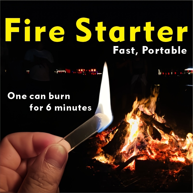 แท่งจุดไฟ 60 ชิ้น แบบใส กันน้ำ - Fire Starter Waterproof บทวิจารณ์และราคา
